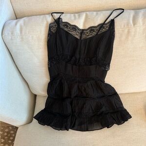 Free people somebody to love mini dress black